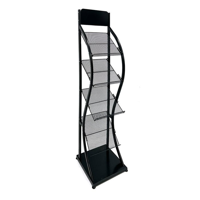 Edm Revistero Expositor Negro Metal 31 x 31 x 144 cm Edm Revistero Expositor Negro Metal 31 x 31 x 144 cm