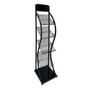 Edm Revistero Expositor Negro Metal 31 x 31 x 144 cm