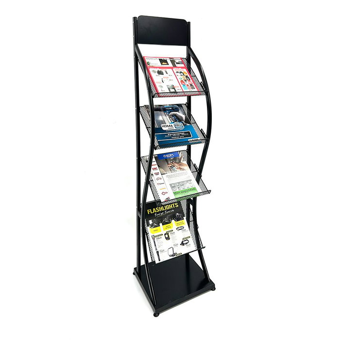 Edm Revistero Expositor Negro Metal 31 x 31 x 144 cm Edm Revistero Expositor Negro Metal 31 x 31 x 144 cm