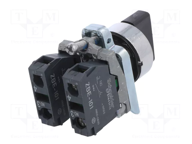 SCHNEIDER ELECTRIC XB4BD33 Interruptor Rotativo Negro 22mm NA x2 SCHNEIDER ELECTRIC XB4BD33 Interruptor Rotativo Negro 22mm NA x2