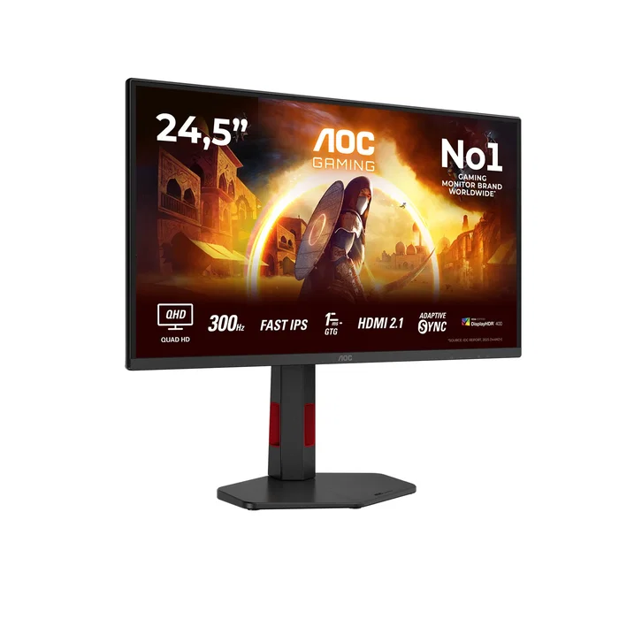 AOC Q25G4SR Monitor Gaming Quad HD 300Hz Fast IPS 24.5 pulgadas