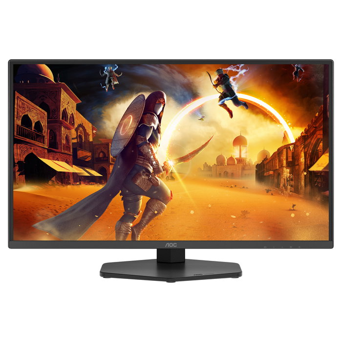 AOC Q25G4SR - Monitor Gaming 24.5" (62.2 cm) QHD 2560x1440 Fast IPS 300Hz 1ms GTG AMD FreeSync Premium HDR400, 2x HDMI 2.1, DisplayPort 1.4, Altavoces, Negro/Rojo
