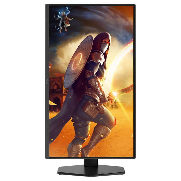 AOC Q25G4SR - Monitor Gaming 24.5" (62.2 cm) QHD 2560x1440 Fast IPS 300Hz 1ms GTG AMD FreeSync Premium HDR400, 2x HDMI 2.1, DisplayPort 1.4, Altavoces, Negro/Rojo