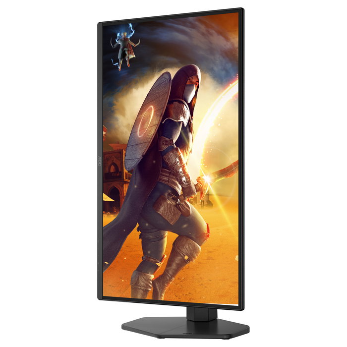 AOC Q25G4SR - Monitor Gaming 24.5" (62.2 cm) QHD 2560x1440 Fast IPS 300Hz 1ms GTG AMD FreeSync Premium HDR400, 2x HDMI 2.1, DisplayPort 1.4, Altavoces, Negro/Rojo