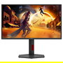 AOC Q25G4SR - Monitor Gaming 24.5" (62.2 cm) QHD 2560x1440 Fast IPS 300Hz 1ms GTG AMD FreeSync Premium HDR400, 2x HDMI 2.1, DisplayPort 1.4, Altavoces, Negro/Rojo
