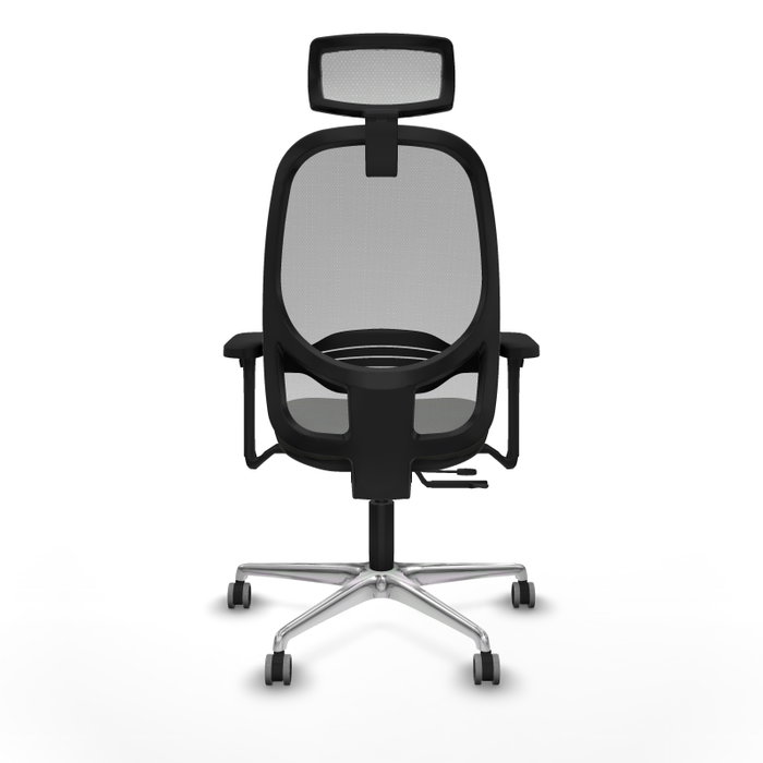 PIQUERAS Y CRESPO Silla de oficina Cilanco con mecanismo Sincro/Traslack, Negro y Gris