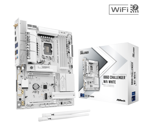 ASRock B860 Challenger WiFi White DDR5 LGA 1851 ATX