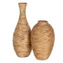 Jarrón Fibra Natural Decoración 26 X 26 X 60 cm