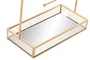 DKD Home Decor Joyero Metal Espejo Dorado