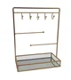 DKD Home Decor Joyero Metal Espejo Dorado