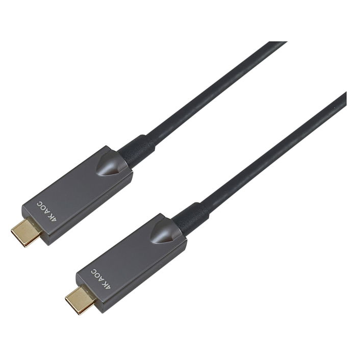 EQUIP Cable USB-C a USB-C 119463, 15m, USB 3.2 Gen 2 (10Gbps), 60W PD, 4K@60Hz, DisplayPort Alt Mode, Negro