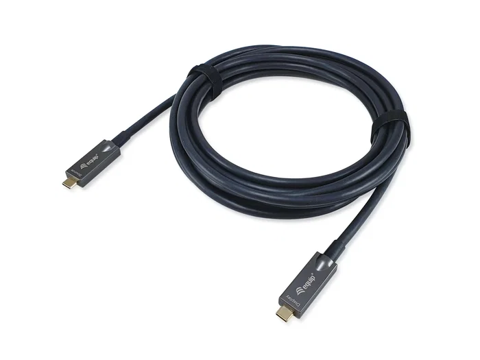Equip Cable Óptico Activo USB-C a USB-C 15m 4K/60Hz 60W Negro Equip Cable Óptico Activo USB-C a USB-C 15m 4K/60Hz 60W Negro