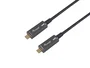 Equip Cable Óptico Activo USB-C a USB-C 15m 4K/60Hz 60W Negro