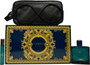 Versace Eros Gift Set Eau de Parfum para hombre con neceser y dos fragancias de 100 ml y 10 ml