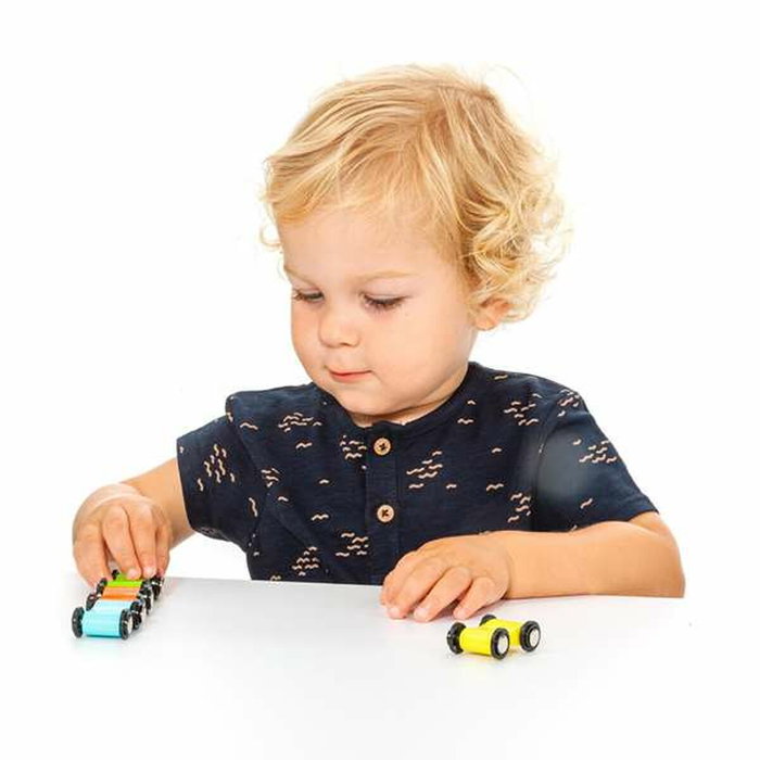Molto Pista Rampa De Coches de madera con 4 coches