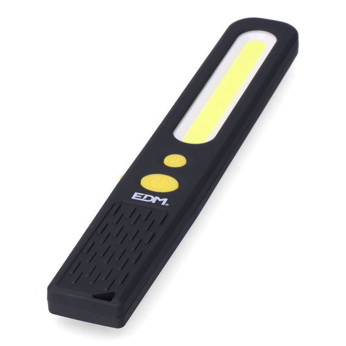 Edm Linterna de Trabajo Spot 3W / COB 5W 45-400lm Regulable con Imanes 37 x 16 x 241 mm