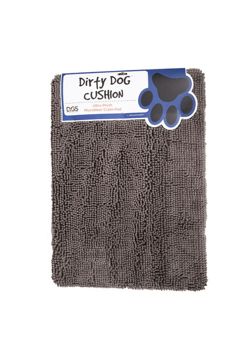 Dog Gone Smart Cojín Colchoneta para Jaula Mascota Gris 48x61 cm Impermeable, Lavable, con Funda Extraíble y Base Antideslizante