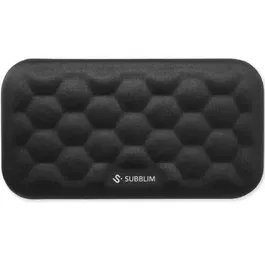 Subblim Reposamuñecas Ergo AirPadding Negro - Soporte Muñeca Ratón - Air Padding - Antideslizante - 130x80x20mm
