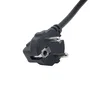Akyga AK-NB-08A Cable de Alimentación Híbrido CEE7/7 Angular a C5 IEC Derecho para Portátiles - 1 metro - Negro