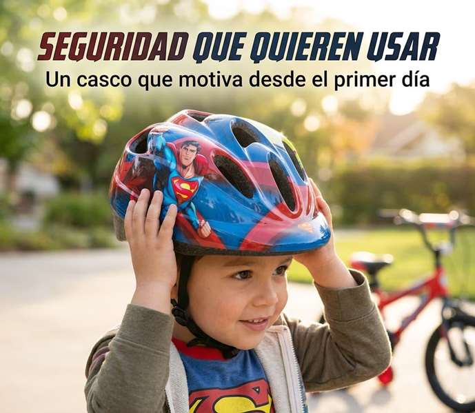 Toimsa Casco de Superman para niños, 28 x 20 x 15 cm, producto en español