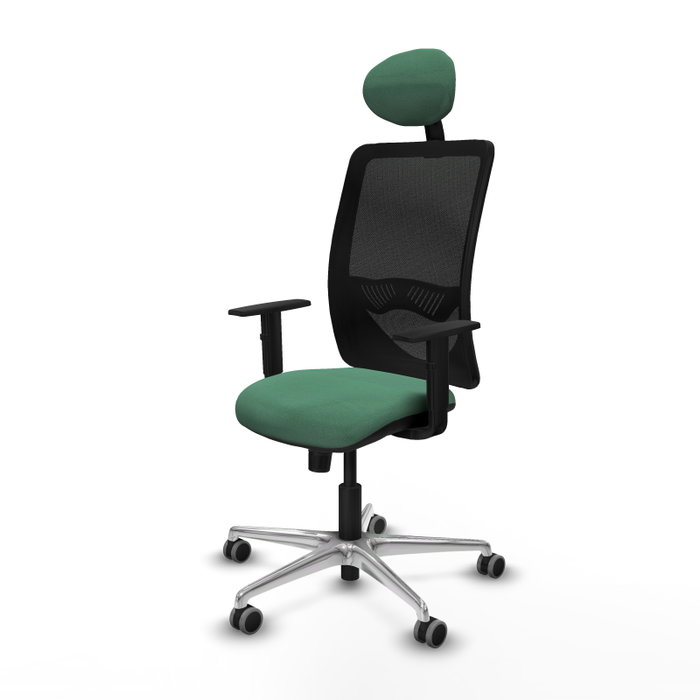 PIQUERAS Y CRESPO Silla de oficina Zulema con mecanismo Sincro, Verde esmeralda PIQUERAS Y CRESPO Silla de oficina Zulema con mecanismo Sincro, Verde esmeralda