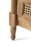 GINER Y COLOMER Cómoda de madera maciza de teca con 3 cajones de rejilla 80 cm