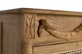GINER Y COLOMER Cómoda de madera maciza de teca con 3 cajones de rejilla 80 cm