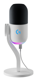 Logitech Microphone Yeti GX Dynamic RGB Micrófono para Streaming, Juegos y Grabación - Blanco (988-000576)
