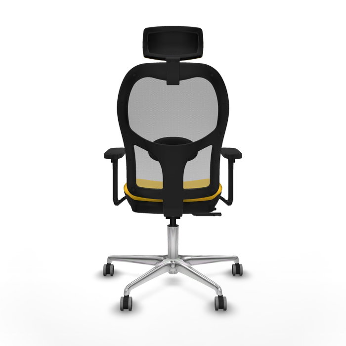PIQUERAS Y CRESPO Silla de oficina Jorquera con mecanismo Sincro/Traslack Amarillo y Gris PIQUERAS Y CRESPO Silla de oficina Jorquera con mecanismo Sincro/Traslack Amarillo y Gris