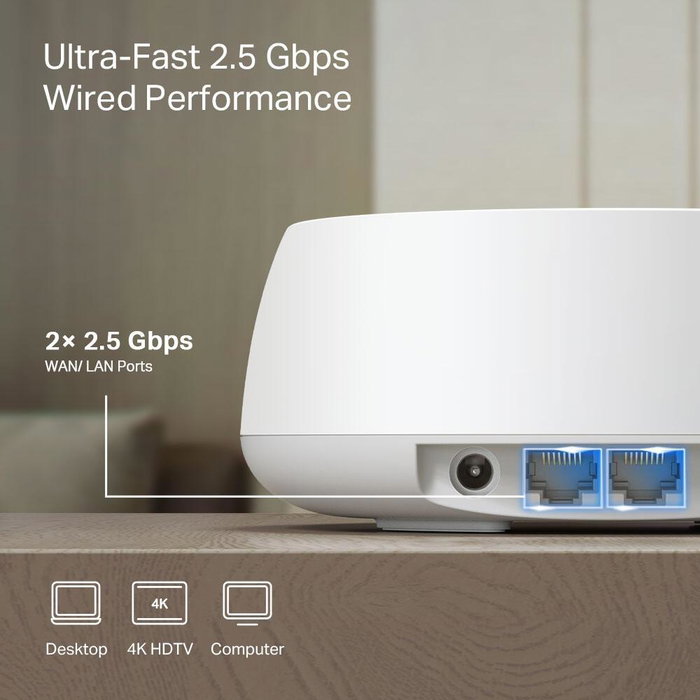 TP-Link Deco BE25 Mesh Wi-Fi 7 Sistema de Doble Banda (2 unidades)