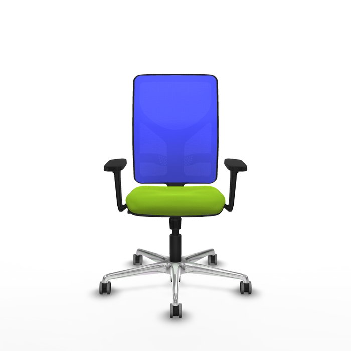 PIQUERAS Y CRESPO Silla de oficina Motilla Pistacho y Azul