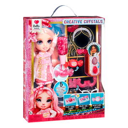 MGA Muñeca Bella Crystal Fashion Rainbow High con Accesorios de Cristal DIY