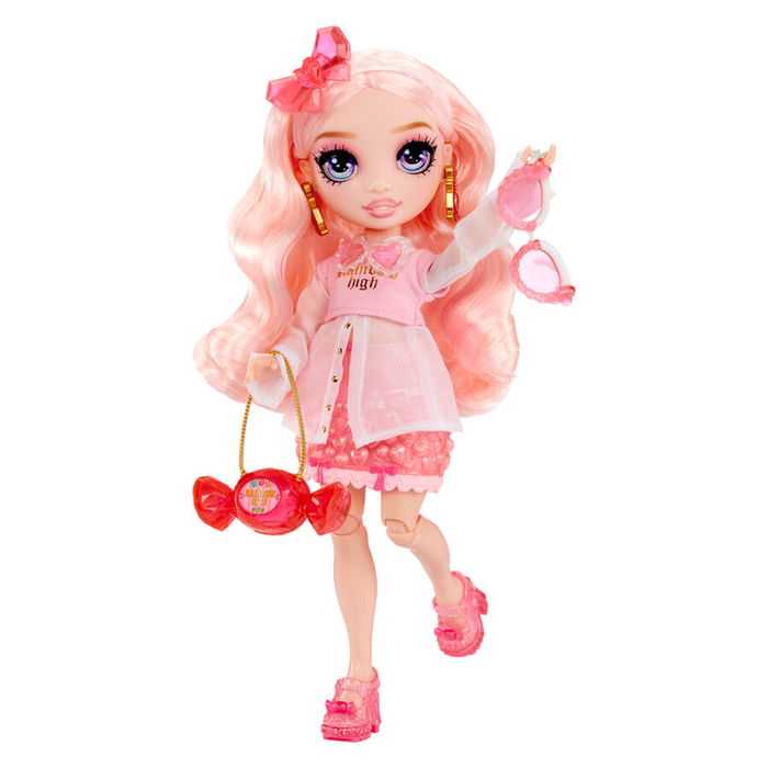 MGA Muñeca Bella Crystal Fashion Rainbow High con Accesorios de Cristal DIY
