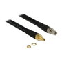 DeLOCK Cable coaxial SMA/SMA 1 m CFD400/LLC400 Negro