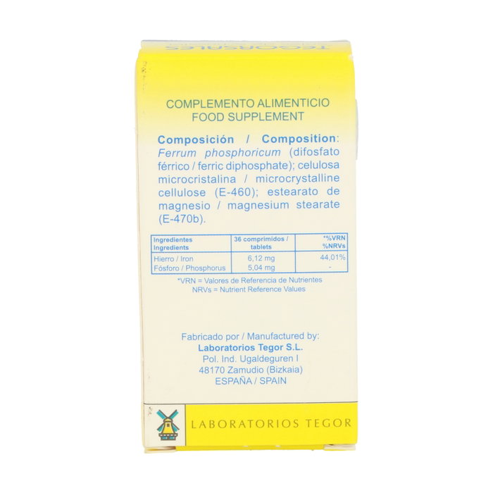 Tegor Ferrum Phos D6 Sales 3 - 350 comprimidos Tegor Ferrum Phos D6 Sales 3 - 350 comprimidos