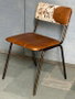 DKD Home Decor Silla de Piel y Metal Marrón