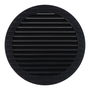 Edm Rejilla de Ventilación Redonda Empotrable con Mosquitera ø150mm ABS Gris Antracita