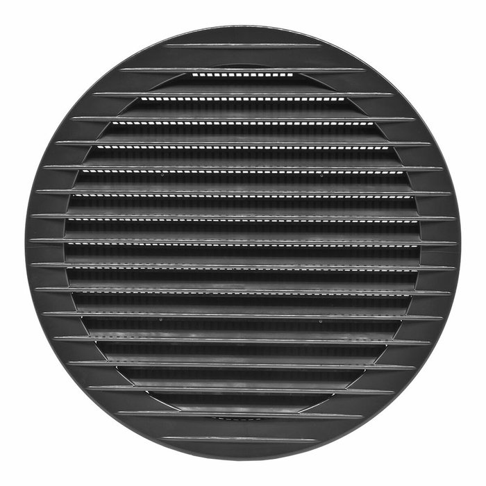 Edm Rejilla de ventilación redonda empotrable con mosquitera ø150mm gris antracita Edm Rejilla de ventilación redonda empotrable con mosquitera ø150mm gris antracita