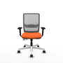PIQUERAS Y CRESPO Silla de oficina Haches con mecanismo Sincro/Traslack, Naranja y Gris