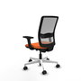PIQUERAS Y CRESPO Silla de oficina Haches con mecanismo Sincro/Traslack, Naranja y Gris