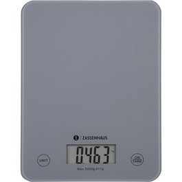 Zassenhaus Báscula de Cocina Digital Cool Grey