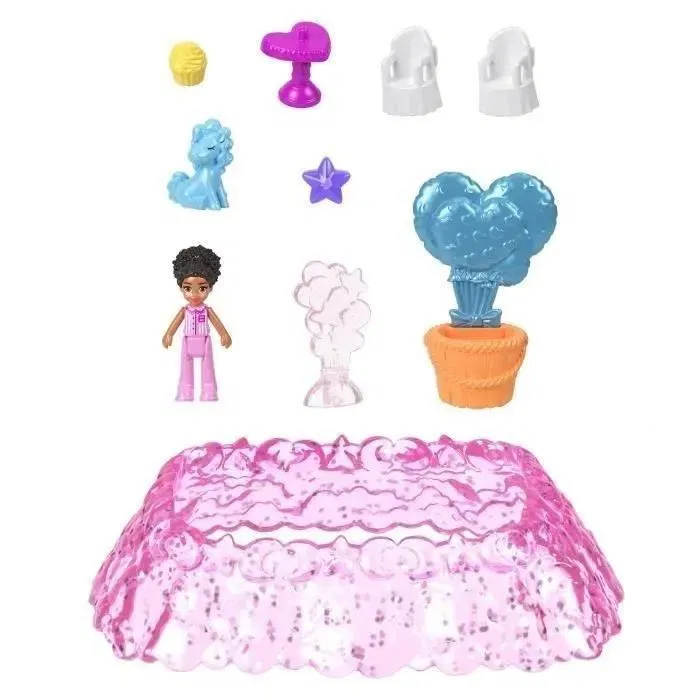Polly Pocket Set Dreamland Minifigura y unicornio JCB15