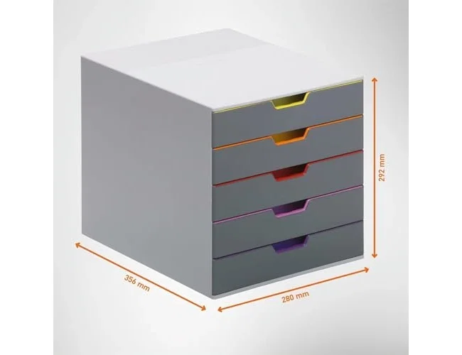 Durable VARICOLOR 5 Cajonera de 5 Cajones Multicolor