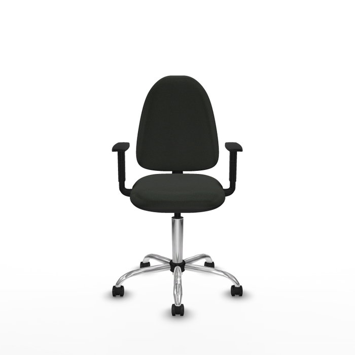PIQUERAS Y CRESPO Silla de oficina Aýna Negra con Brazos 1D PIQUERAS Y CRESPO Silla de oficina Aýna Negra con Brazos 1D