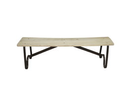 DKD Home Decor Banco Teca Hierro 155x38x44 Escuela Surtido