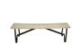 DKD Home Decor Banco Teca Hierro 155x38x44 Escuela Surtido