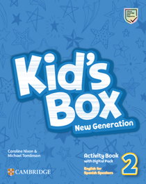 CAMBRIDGE Kid's Box New Generation English for Spanish Speakers Level 2 Activity Book with Home Booklet and Digital Pack