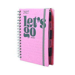MOOVING Agenda Anual 2027 Life Día a Página con Espiral y Tapa PP