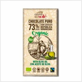 CHOCOLATES SOLE Chocolate Negro 73% con Aceite de Oliva 100gr Eco