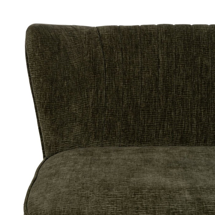 Ixia Sofá Verde de Tejido y Madera para Salón Ixia Sofá Verde de Tejido y Madera para Salón